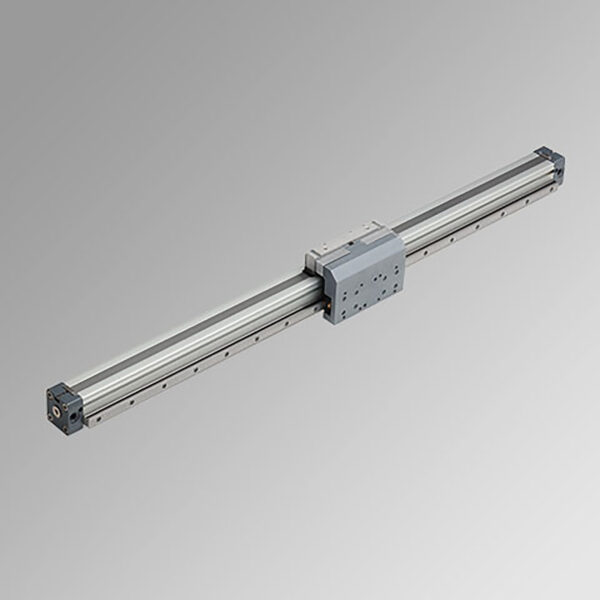 Cilindro sin vástago con guía de rodamientos